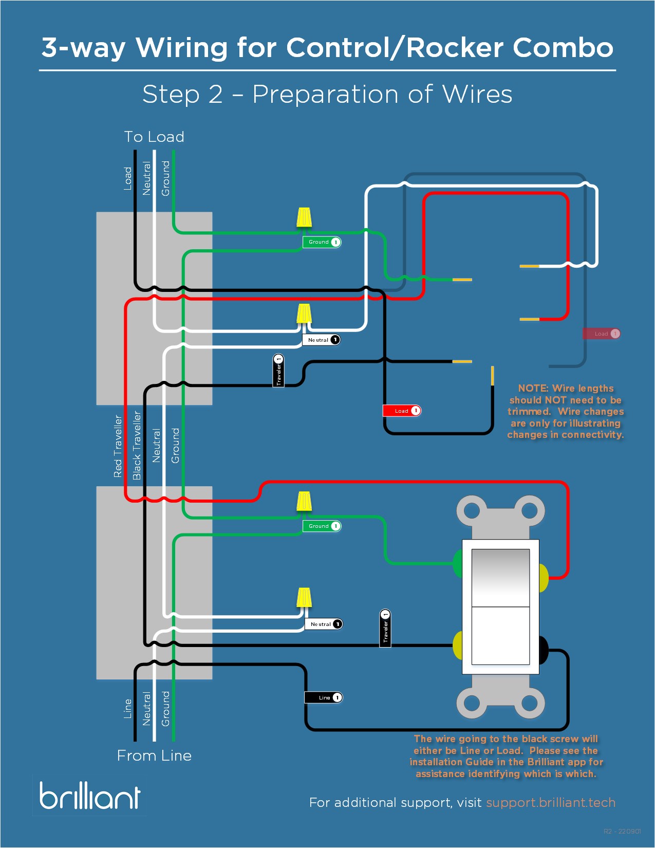 3 switch one light control diagram