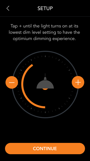 dimming range